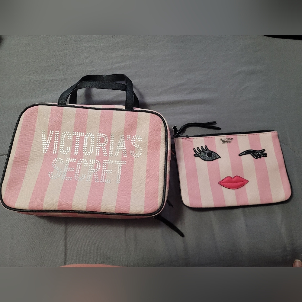Makeup bag and purse
